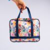Mini valija Petit Flores base blanca